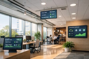 sustainable technology in an office